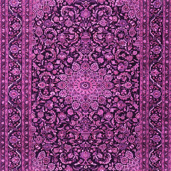 Machine Washable Persian Pink Traditional Rug, wshtr1201pnk