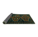 Sideview of Persian Turquoise Traditional Rug, tr1202turq
