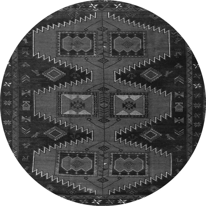 Square Persian Gray Traditional Rug, tr1202gry