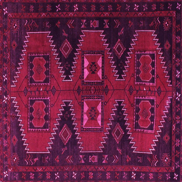 Square Machine Washable Persian Pink Traditional Rug, wshtr1202pnk