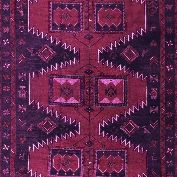 Machine Washable Persian Purple Traditional Area Rugs, wshtr1202pur