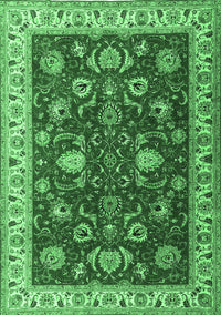 Persian Emerald Green Traditional Rug, tr1203emgrn