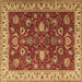 Square Machine Washable Persian Brown Traditional Rug, wshtr1203brn