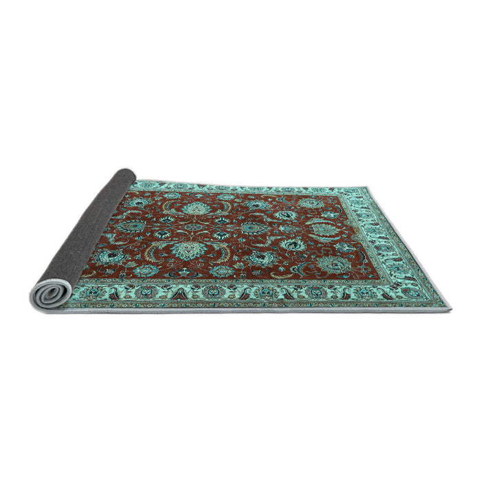 Sideview of Persian Light Blue Traditional Rug, tr1203lblu