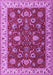 Machine Washable Persian Purple Traditional Area Rugs, wshtr1203pur