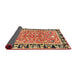 Sideview of Traditional Fire Brick Red Animal Rug, tr1204