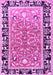 Machine Washable Animal Purple Traditional Area Rugs, wshtr1204pur