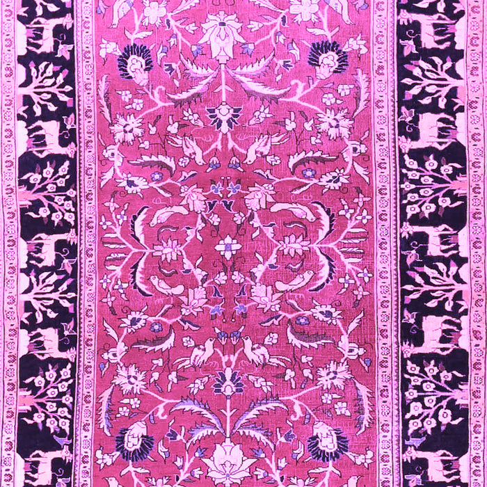 Machine Washable Animal Purple Traditional Area Rugs, wshtr1204pur