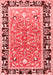 Animal Red Traditional Area Rugs