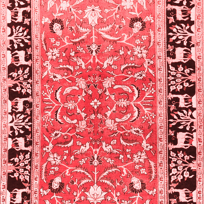 Animal Red Traditional Area Rugs