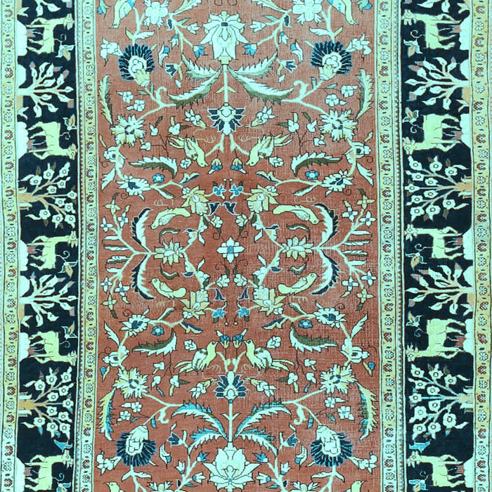 Animal Light Blue Traditional Rug, tr1204lblu