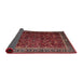 Sideview of Traditional Dark Gold Brown Persian Rug, tr1205