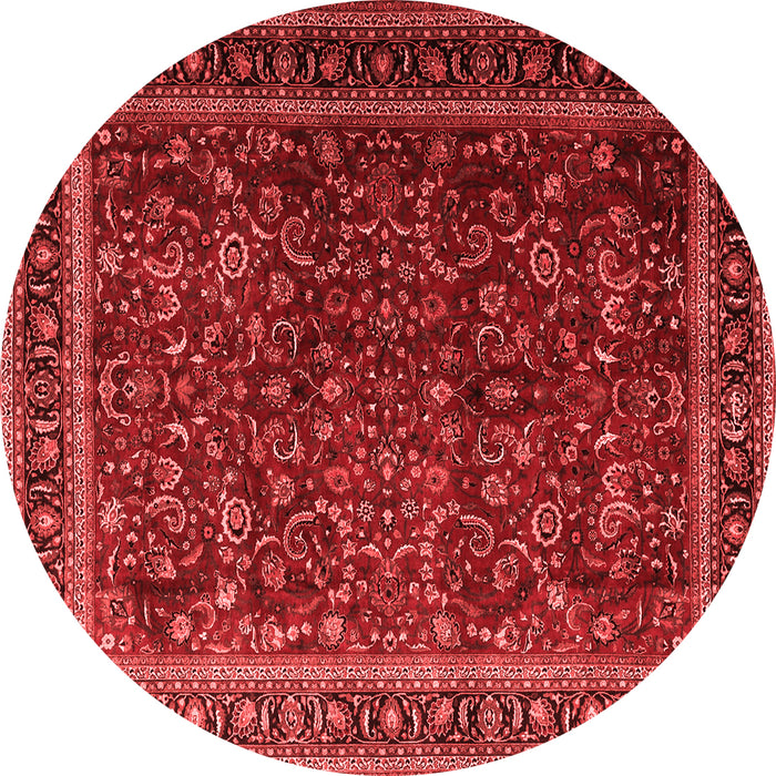 Machine Washable Persian Red Traditional Rug, wshtr1205red