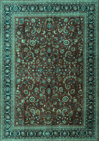 Persian Turquoise Traditional Rug, tr1205turq