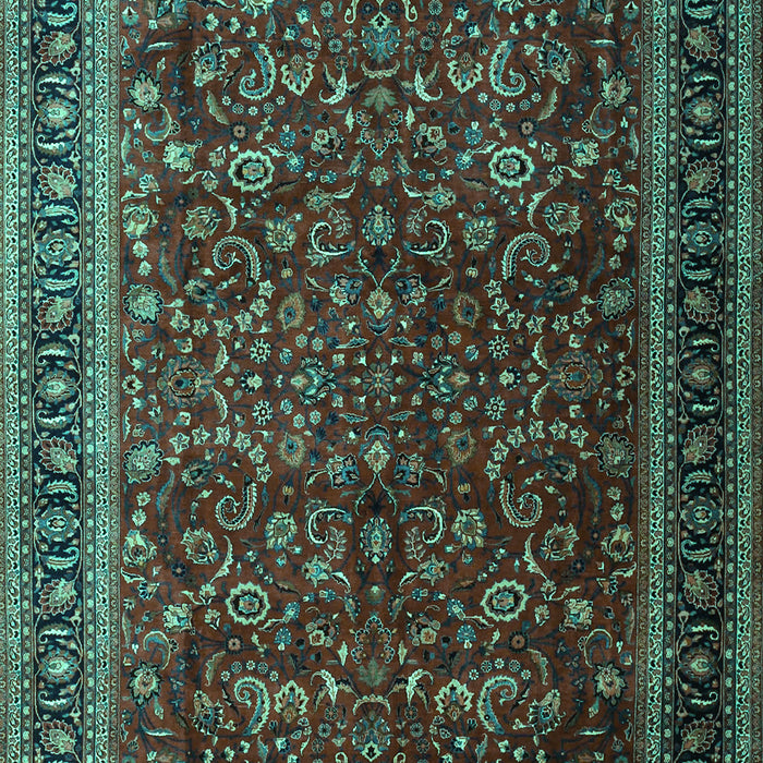 Persian Turquoise Traditional Rug, tr1205turq