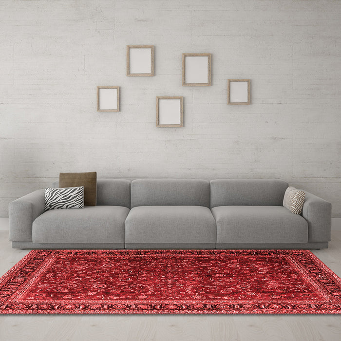 Traditional Red Washable Rugs