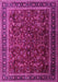 Machine Washable Persian Pink Traditional Rug, wshtr1205pnk