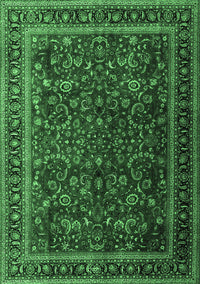 Persian Emerald Green Traditional Rug, tr1205emgrn