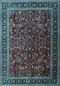 Persian Light Blue Traditional Rug, tr1205lblu