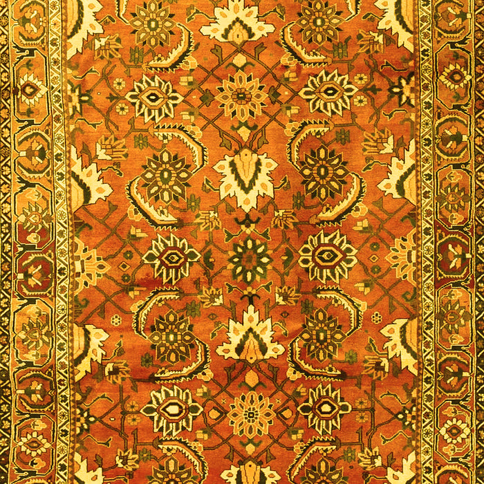 Machine Washable Persian Yellow Traditional Rug, wshtr1206yw
