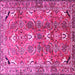 Square Persian Pink Traditional Rug, tr1206pnk