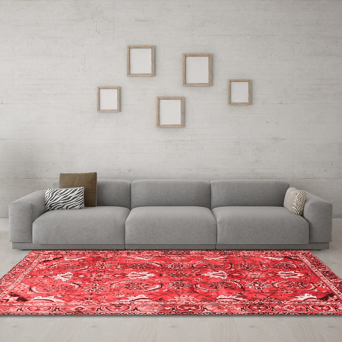 Traditional Red Washable Rugs
