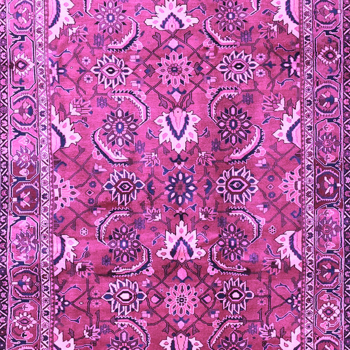 Machine Washable Persian Purple Traditional Area Rugs, wshtr1206pur