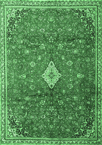 Persian Emerald Green Traditional Rug, tr1207emgrn