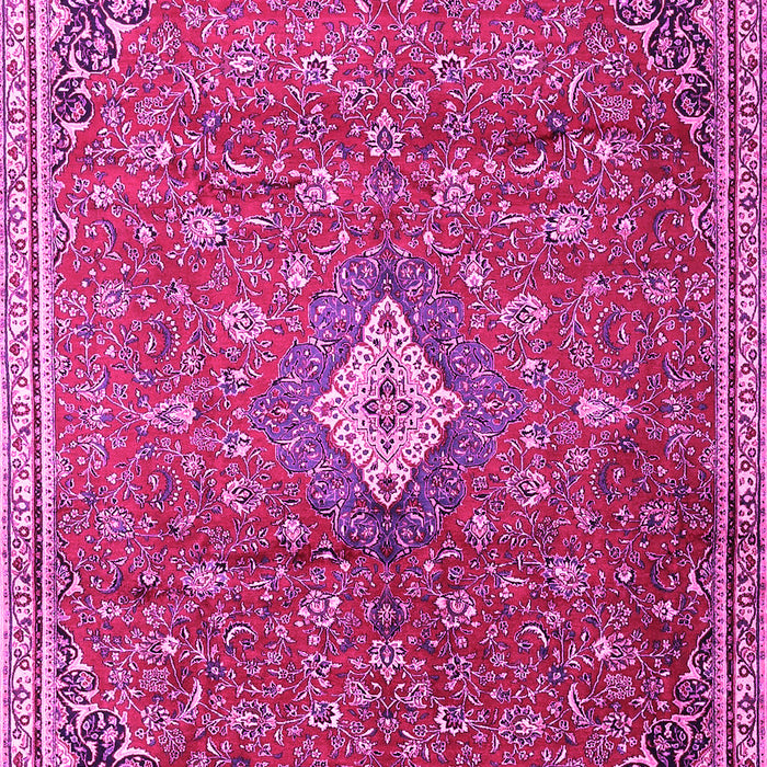 Machine Washable Persian Pink Traditional Rug, wshtr1207pnk