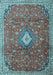 Machine Washable Persian Light Blue Traditional Rug, wshtr1207lblu