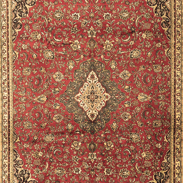 Machine Washable Persian Brown Traditional Rug, wshtr1207brn