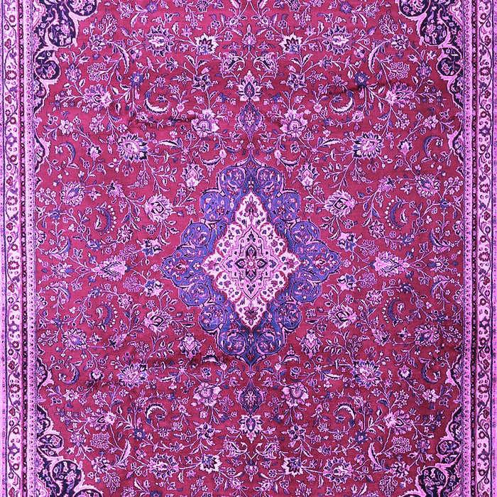 Machine Washable Persian Purple Traditional Area Rugs, wshtr1207pur