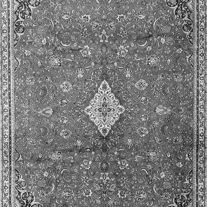 Serging Thickness of Machine Washable Persian Gray Traditional Rug, wshtr1207gry