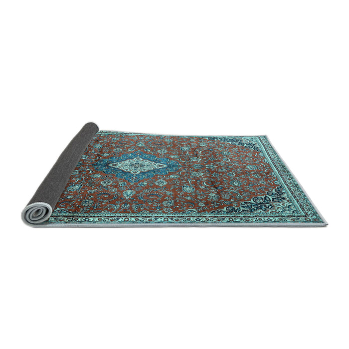 Sideview of Persian Light Blue Traditional Rug, tr1207lblu