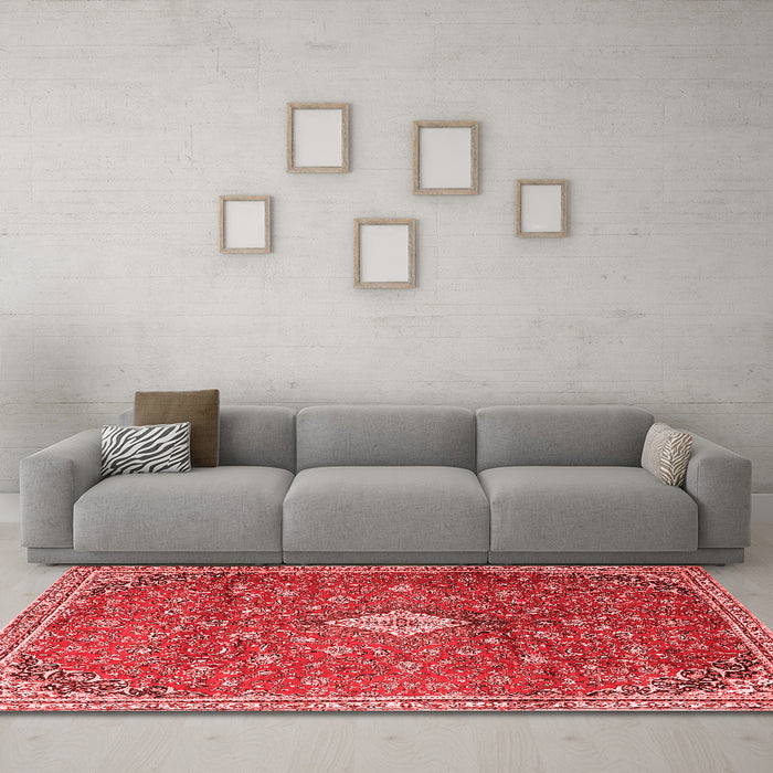 Traditional Red Washable Rugs