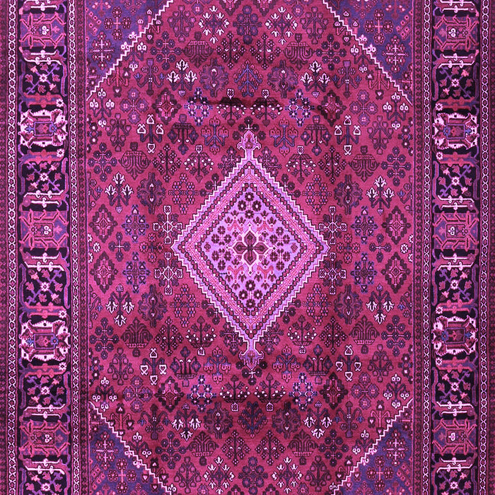 Machine Washable Persian Purple Traditional Area Rugs, wshtr1208pur