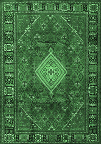 Persian Emerald Green Traditional Rug, tr1208emgrn