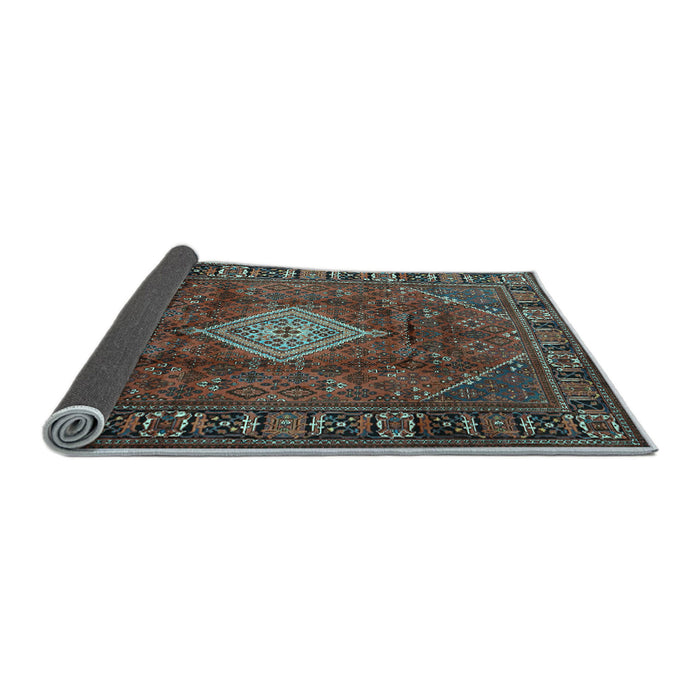 Sideview of Persian Light Blue Traditional Rug, tr1208lblu
