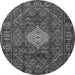 Square Persian Gray Traditional Rug, tr1208gry