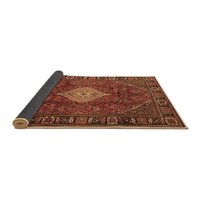 Sideview of Persian Brown Traditional Rug, tr1208brn