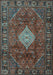 Machine Washable Persian Light Blue Traditional Rug, wshtr1208lblu