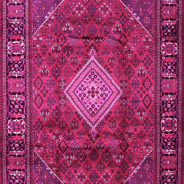 Machine Washable Persian Pink Traditional Rug, wshtr1208pnk