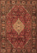 Machine Washable Persian Brown Traditional Rug, wshtr1208brn