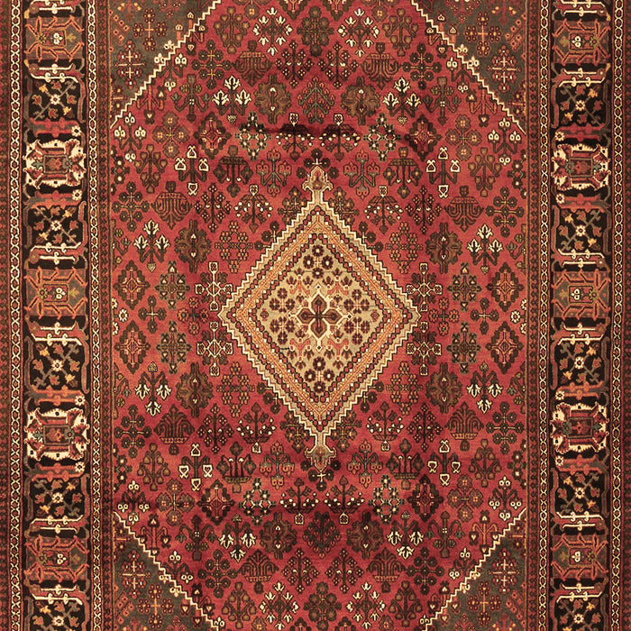 Machine Washable Persian Brown Traditional Rug, wshtr1208brn