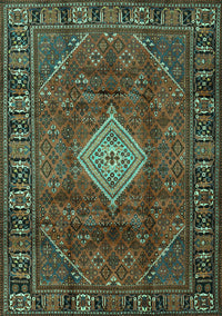 Persian Turquoise Traditional Rug, tr1208turq