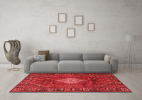 Machine Washable Persian Red Traditional Rug, wshtr1208red