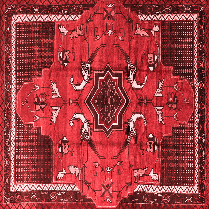 Machine Washable Persian Red Traditional Rug, wshtr1209red