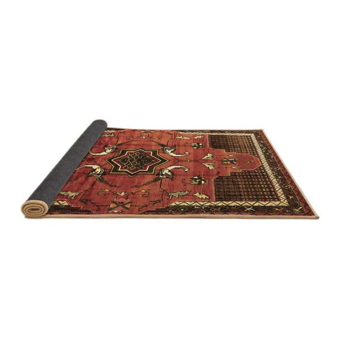 Sideview of Persian Brown Traditional Rug, tr1209brn