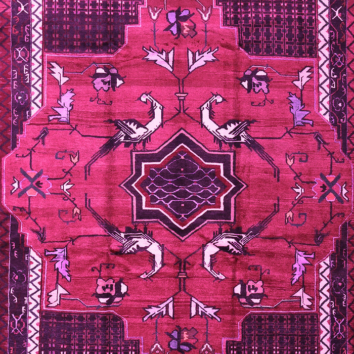 Machine Washable Persian Pink Traditional Rug, wshtr1209pnk