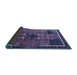 Sideview of Persian Blue Traditional Rug, tr1209blu